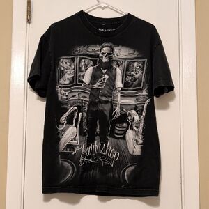 Fresh Cut Barber Shop Graphic Black Tee